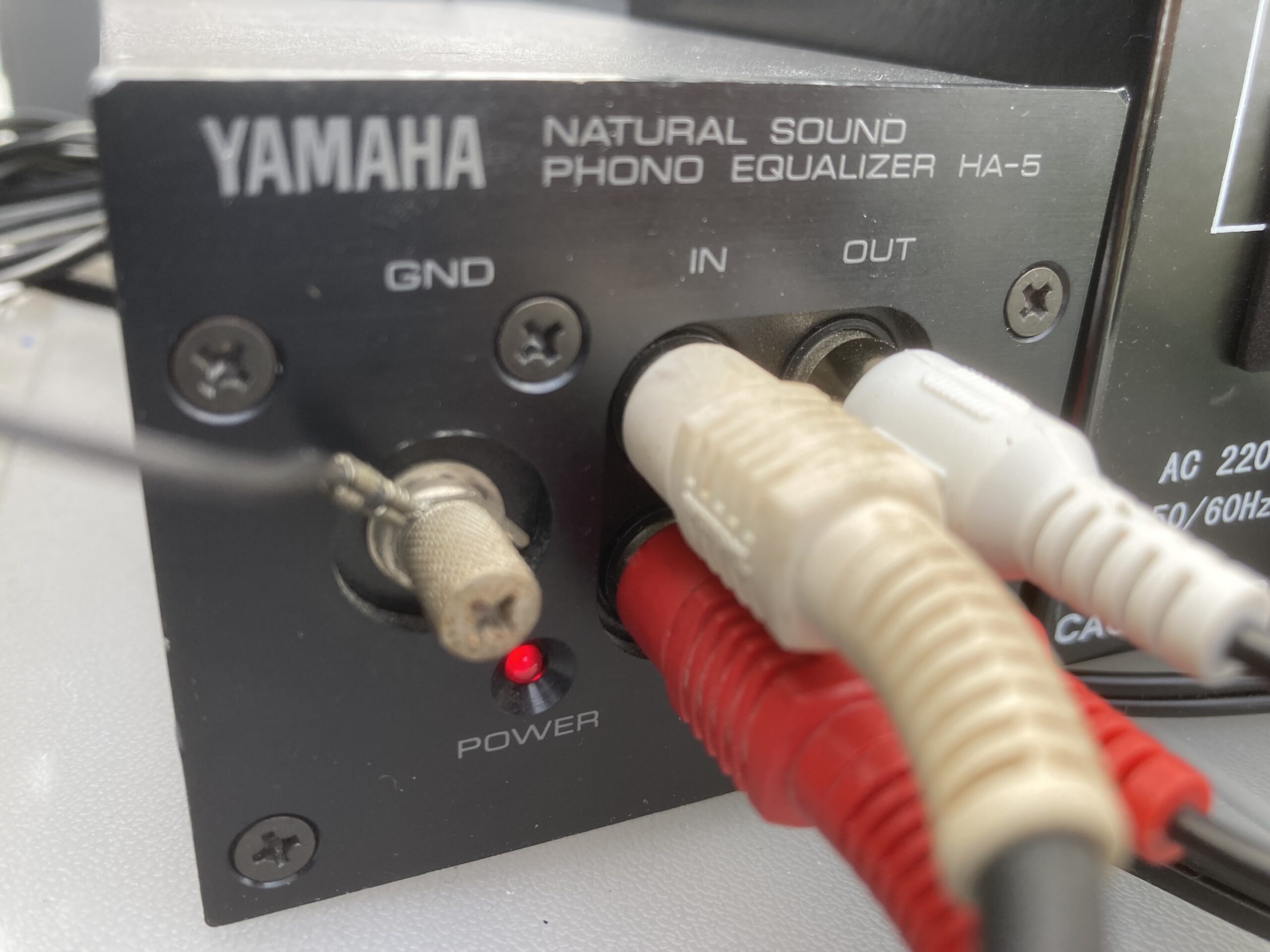 phono preamp I'm using, Yamaha HA-5